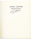 Ansel Adams Signed First Edition of ''Singular Images''